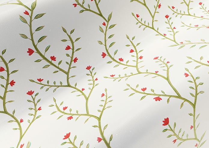 Boughton Faux Silk, Ruby - Motorised Roman Blind - Image 4